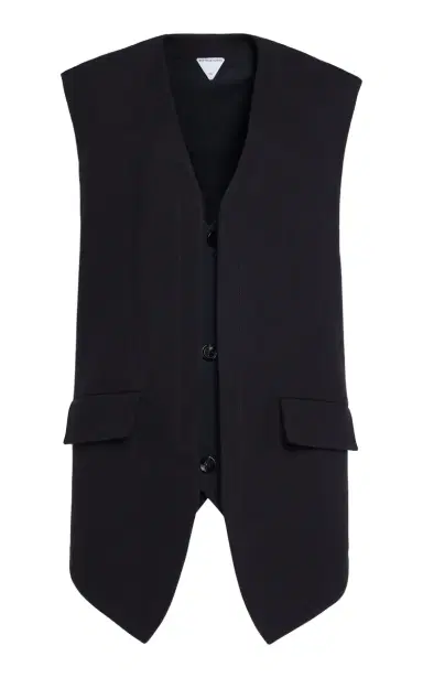 Bottega Veneta Oversized Cotton-Blend Melange Vest | Thumbnail 1 Bottega Veneta Oversized Cotton-Blend Melange Vest | Thumbnail 1