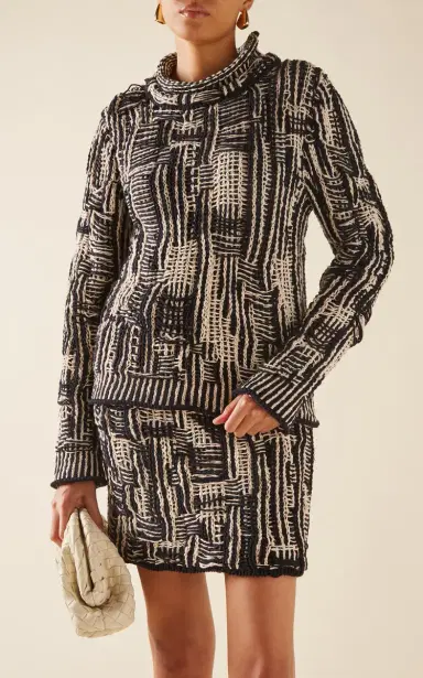 Bottega Veneta Cotton Intrecciato-Knit Sweater | Thumbnail 2