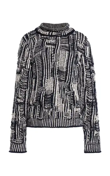 Bottega Veneta Cotton Intrecciato-Knit Sweater | Thumbnail 1