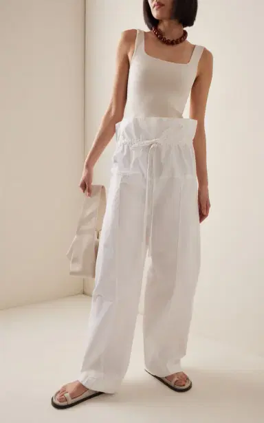 Matteau Drawstring Cotton Fisherman Pants | Thumbnail 2