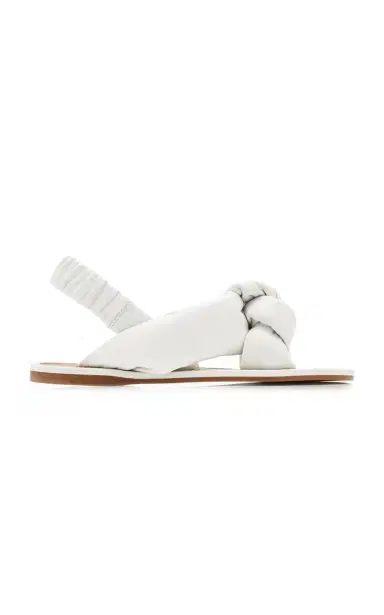 Miu Miu Puffy Leather Sandals | Thumbnail 2