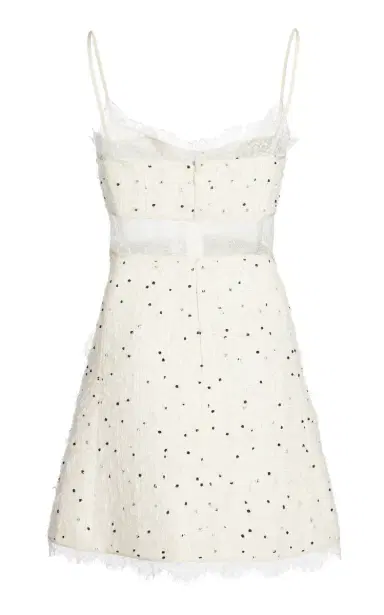 Giambattista Valli Lace-Trimmed Wool Boucle Mini Dress | Thumbnail 5 Giambattista Valli Lace-Trimmed Wool Boucle Mini Dress | Thumbnail 5