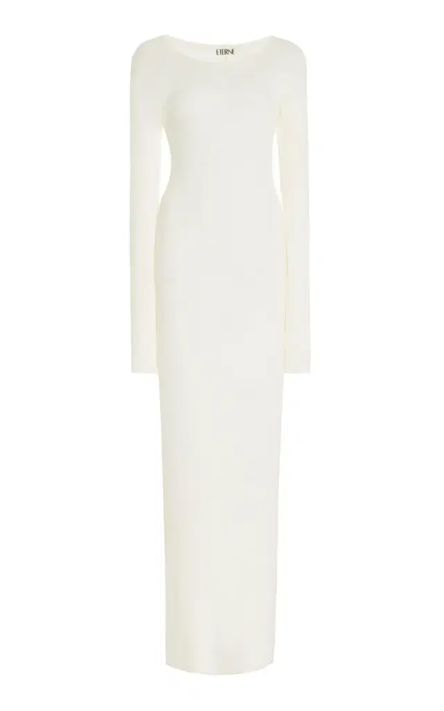 Cotton-Blend Maxi Dress