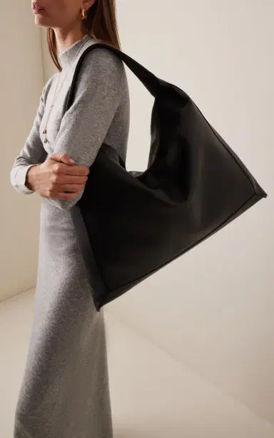 Bottega Veneta Large Hop Silky Leather Shoulder Bag | Thumbnail 3 Bottega Veneta Large Hop Silky Leather Shoulder Bag | Thumbnail 3