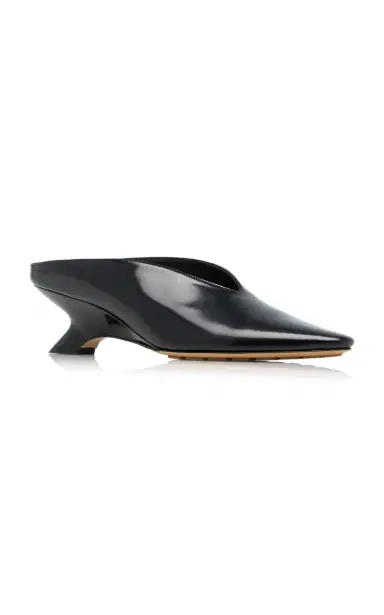Bottega Veneta Bounty Patent Vinyl Mule Pumps | Thumbnail 5