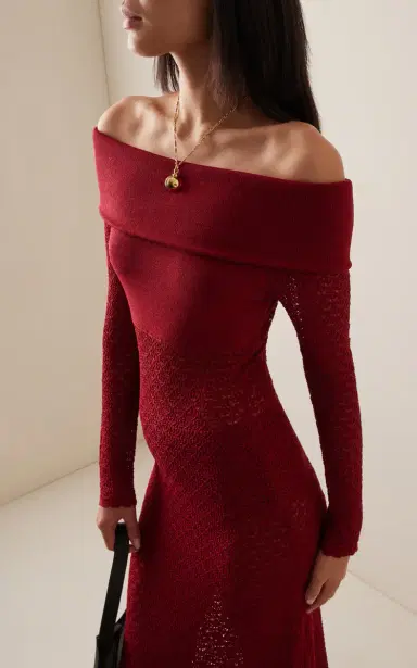 Posse Exclusive Romy Knit Off-The-Shoulder Maxi Dress | Thumbnail 3 Posse Exclusive Romy Knit Off-The-Shoulder Maxi Dress | Thumbnail 3