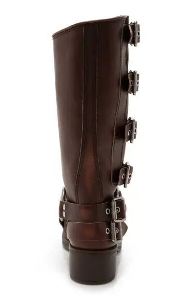 Miu Miu Stivali Buckle-Detailed Leather Knee Boots | Thumbnail 6 Miu Miu Stivali Buckle-Detailed Leather Knee Boots | Thumbnail 6