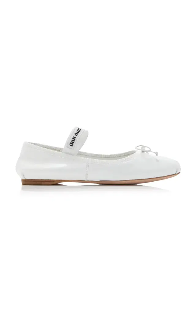 Miu Miu Leather Ballet Flats