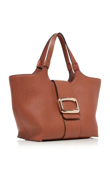 Roger Vivier Grand Viv' Choc Leather Tote Bag | Thumbnail 3 Roger Vivier Grand Viv' Choc Leather Tote Bag | Thumbnail 3