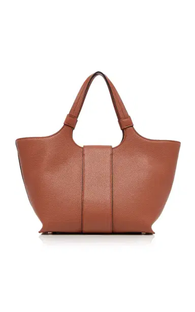 Roger Vivier Grand Viv' Choc Leather Tote Bag | Thumbnail 4 Roger Vivier Grand Viv' Choc Leather Tote Bag | Thumbnail 4