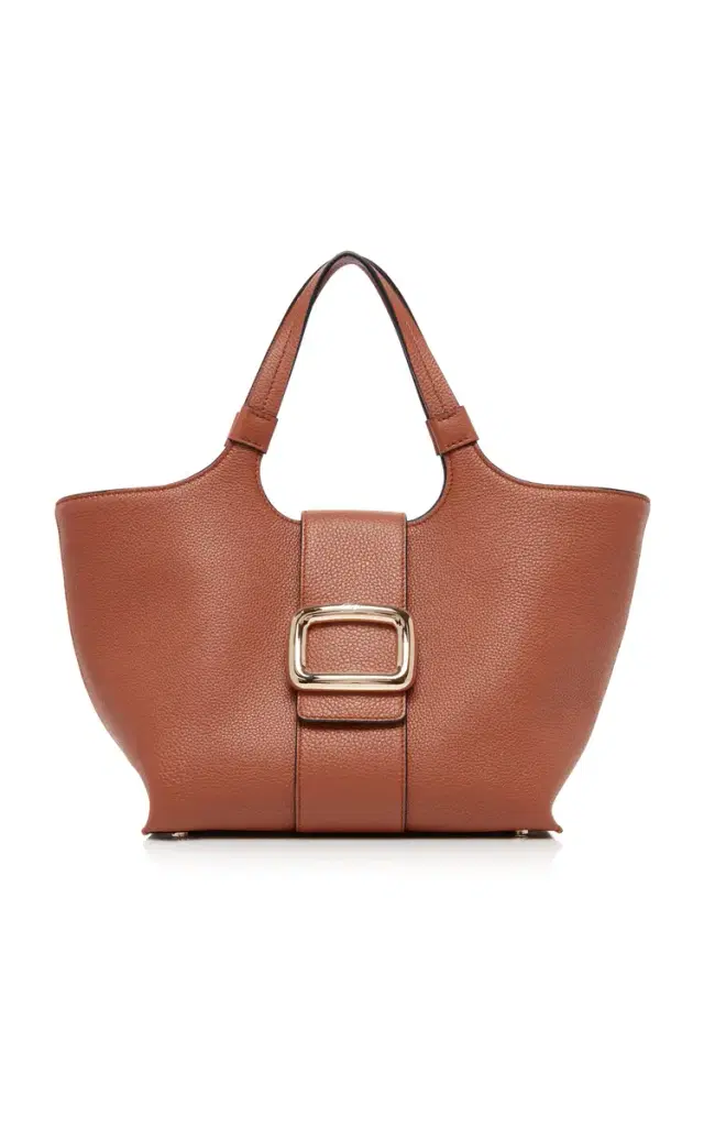 Roger Vivier Grand Viv' Choc Leather Tote Bag