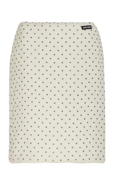 Miu Miu Silk Chiffon Midi Skirt | Thumbnail 1