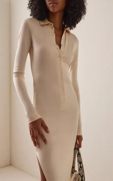 ALFIE Polo Stretch-Pique Midi Dress | Thumbnail 3 ALFIE Polo Stretch-Pique Midi Dress | Thumbnail 3