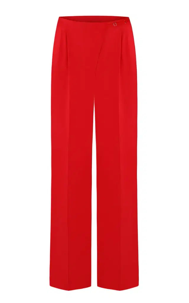 Anna October Noemie Satin Straight-Leg Pants