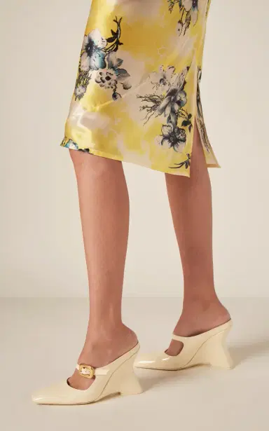 Bottega Veneta Comet Mary-Jane Patent Leather Pumps | Thumbnail 2