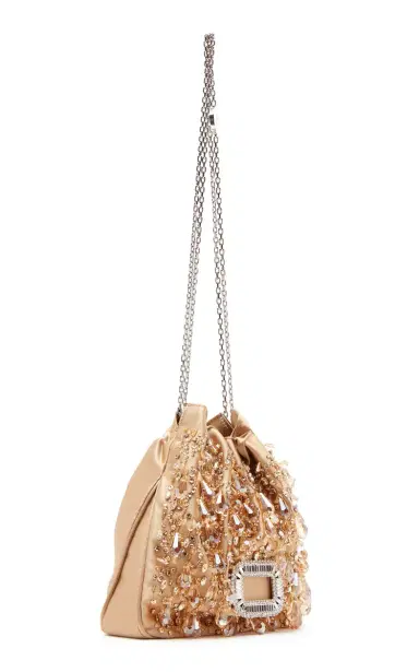 Roger Vivier Pilgrim Crystal-Embellished Satin Mini Bag | Thumbnail 3 Roger Vivier Pilgrim Crystal-Embellished Satin Mini Bag | Thumbnail 3