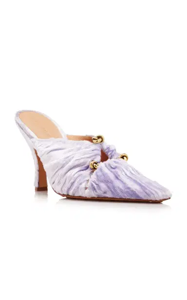 Bottega Veneta Velvet Mules | Thumbnail 5 Bottega Veneta Velvet Mules | Thumbnail 5