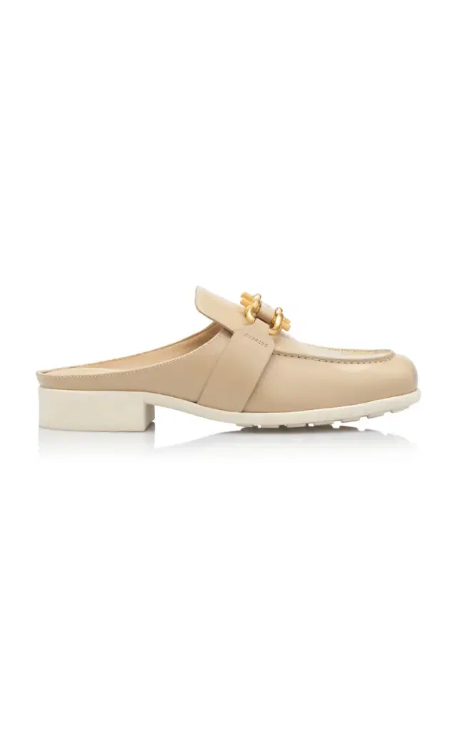 Bottega Veneta Monsieur Leather Loafer Mules