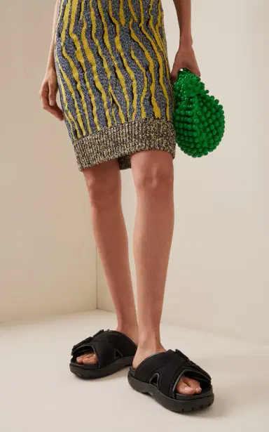 Bottega Veneta Nylon Slide Sandals | Thumbnail 2