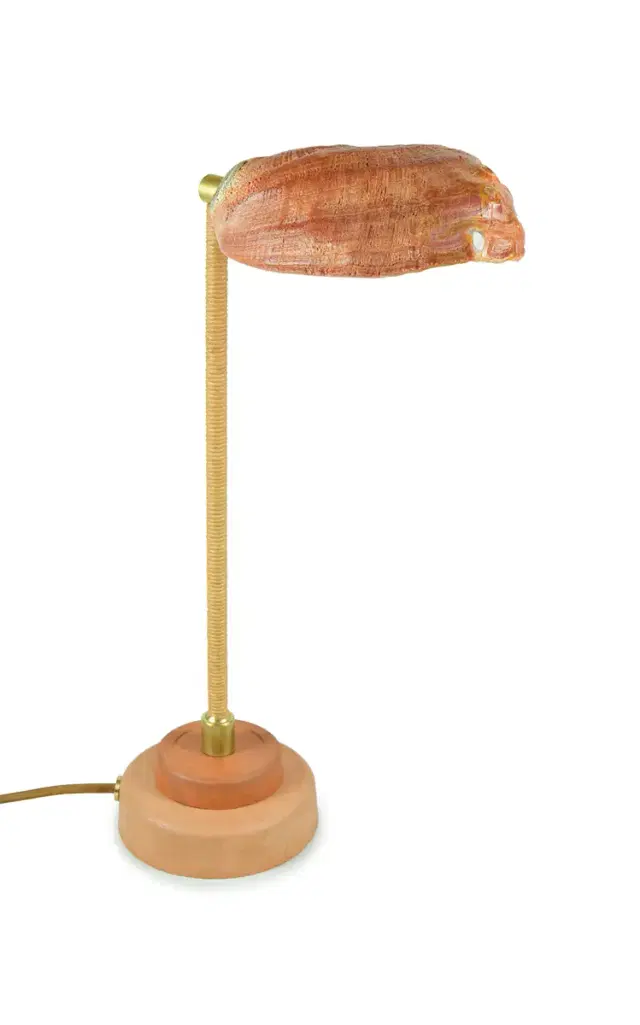 Abalone Lawyer's Lamp - Red