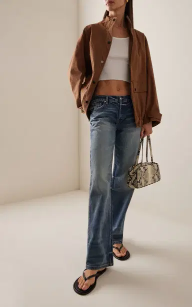 EB Denim Low-Rise Baggy Straight-Leg Jeans | Thumbnail 2
