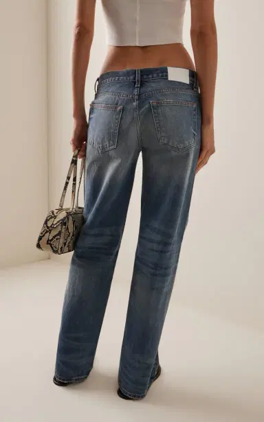EB Denim Low-Rise Baggy Straight-Leg Jeans | Thumbnail 4