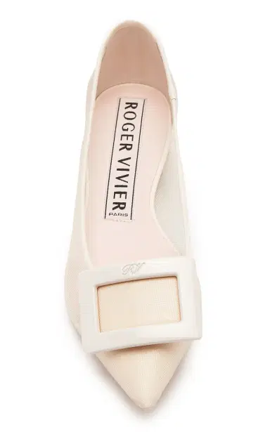 Roger Vivier Gommettine Mesh Ballerina Pumps | Thumbnail 2