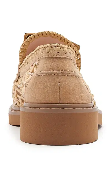 Roger Vivier Viv Rangers Leather-Trim Raffia Loafers | Thumbnail 5 Roger Vivier Viv Rangers Leather-Trim Raffia Loafers | Thumbnail 5