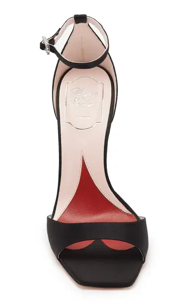 Roger Vivier I Love Vivier Strass-Detail Satin Sandals | Thumbnail 3 Roger Vivier I Love Vivier Strass-Detail Satin Sandals | Thumbnail 3