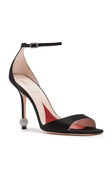 Roger Vivier I Love Vivier Strass-Detail Satin Sandals | Thumbnail 5 Roger Vivier I Love Vivier Strass-Detail Satin Sandals | Thumbnail 5