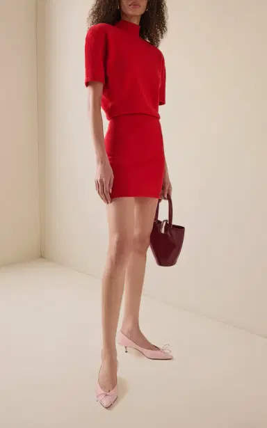 Jacquemus Tourni B Snake-Effect Leather Pumps | Thumbnail 2