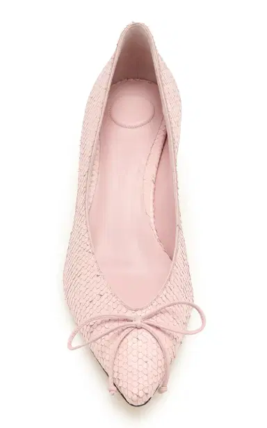 Jacquemus Tourni B Snake-Effect Leather Pumps | Thumbnail 3