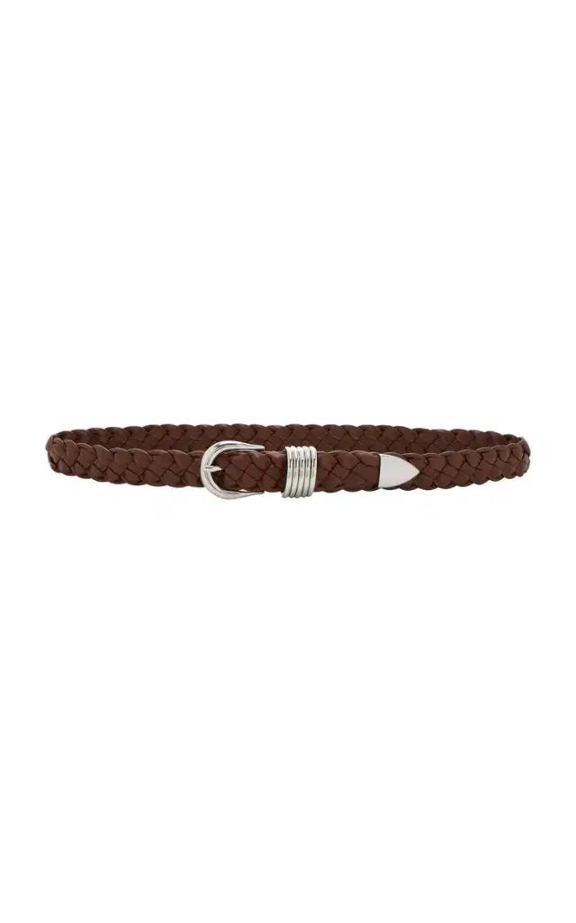 Hollyhock Braided Leather Belt