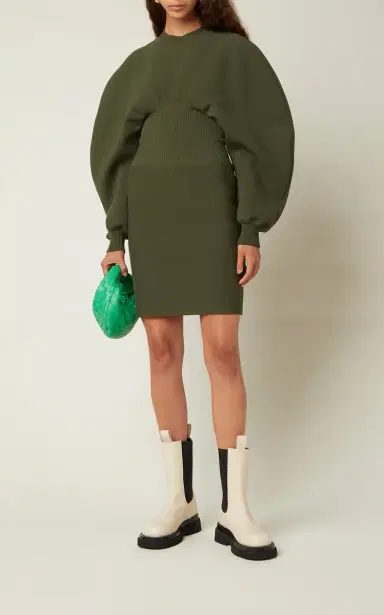 Bottega Veneta Wool Knit Mini Dress | Thumbnail 2