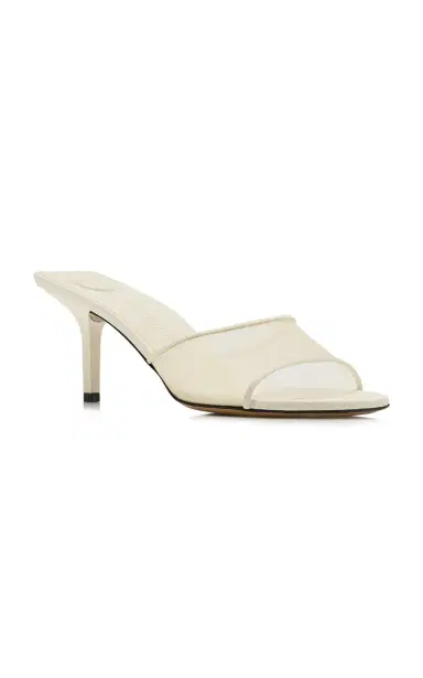 Jacquemus Cubisto Leather-Trimmed Mesh Mules | Thumbnail 4 Jacquemus Cubisto Leather-Trimmed Mesh Mules | Thumbnail 4