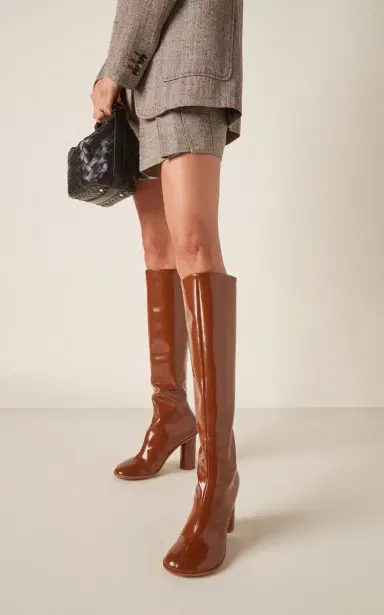 Bottega Veneta Atomic Patent Leather Knee Boots | Thumbnail 2 Bottega Veneta Atomic Patent Leather Knee Boots | Thumbnail 2
