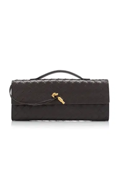 Bottega Veneta Knot Long Intrecciato Leather Clutch | Thumbnail 1 Bottega Veneta Knot Long Intrecciato Leather Clutch | Thumbnail 1