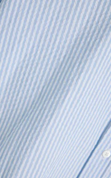With Nothing Underneath Exclusive The Weekend Striped Cotton-Seersucker Shirt | Thumbnail 13 With Nothing Underneath Exclusive The Weekend Striped Cotton-Seersucker Shirt | Thumbnail 13