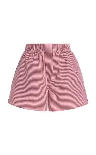 With Nothing Underneath Exclusive The Boxer Striped Cotton-Seersucker Shorts | Thumbnail 1 With Nothing Underneath Exclusive The Boxer Striped Cotton-Seersucker Shorts | Thumbnail 1