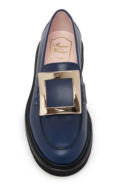 Roger Vivier Viv Rangers Buckle Leather Loafers | Thumbnail 6 Roger Vivier Viv Rangers Buckle Leather Loafers | Thumbnail 6