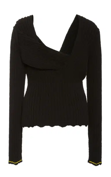 Bottega Veneta Square-Neck Boucle Shirt | Thumbnail 3 Bottega Veneta Square-Neck Boucle Shirt | Thumbnail 3
