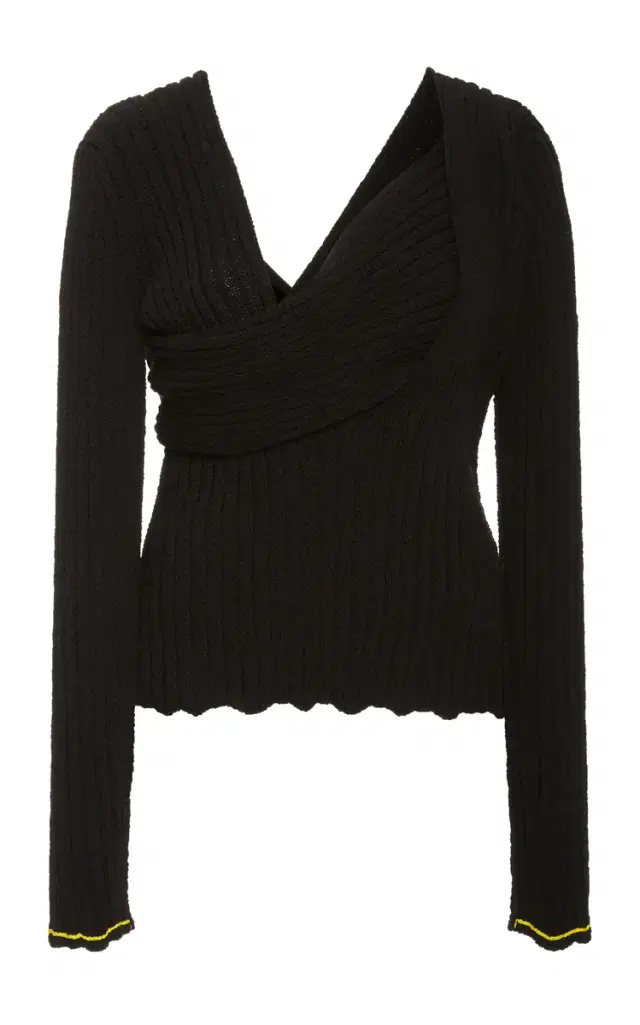 Bottega Veneta Square-Neck Boucle Shirt