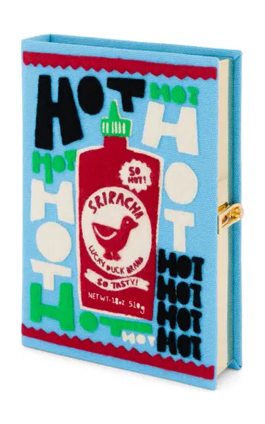 Olympia Le-Tan Sriracha Book Clutch | Thumbnail 5 Olympia Le-Tan Sriracha Book Clutch | Thumbnail 5