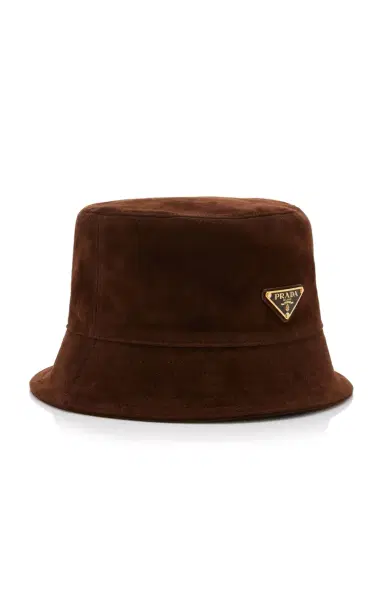 Prada Suede Bucket Hat | Thumbnail 3