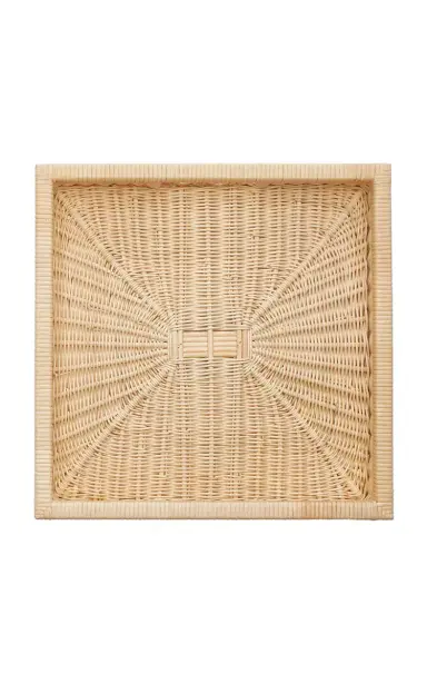 Moda Domus Wicker Square Tray - Neutral | Thumbnail 3 Moda Domus Wicker Square Tray - Neutral | Thumbnail 3