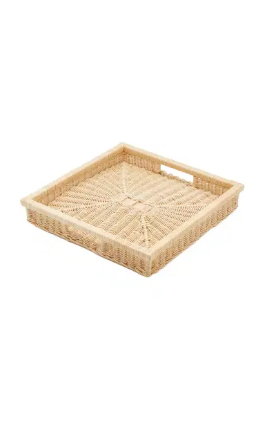 Moda Domus Wicker Square Tray - Neutral | Thumbnail 1 Moda Domus Wicker Square Tray - Neutral | Thumbnail 1