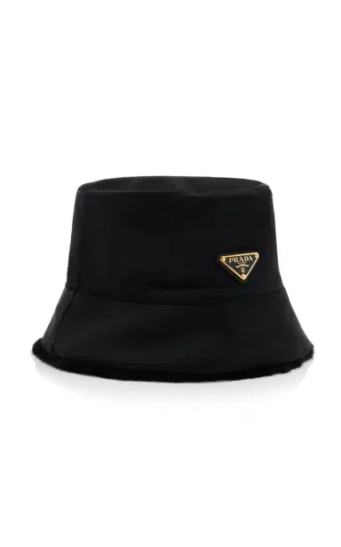 Prada Reversible Nylon; Shearling Bucket Hat | Thumbnail 3 Prada Reversible Nylon; Shearling Bucket Hat | Thumbnail 3