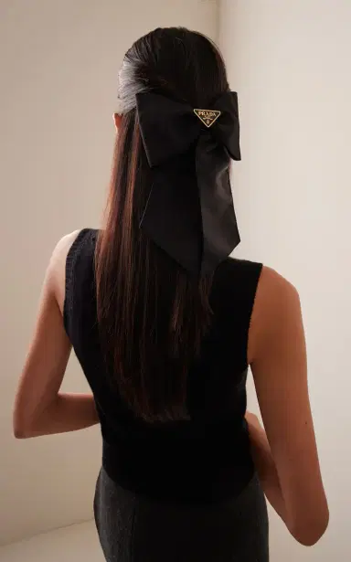 Prada Nylon Hair Bow | Thumbnail 2 Prada Nylon Hair Bow | Thumbnail 2