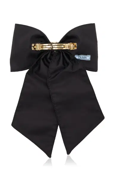 Prada Nylon Hair Bow | Thumbnail 3 Prada Nylon Hair Bow | Thumbnail 3