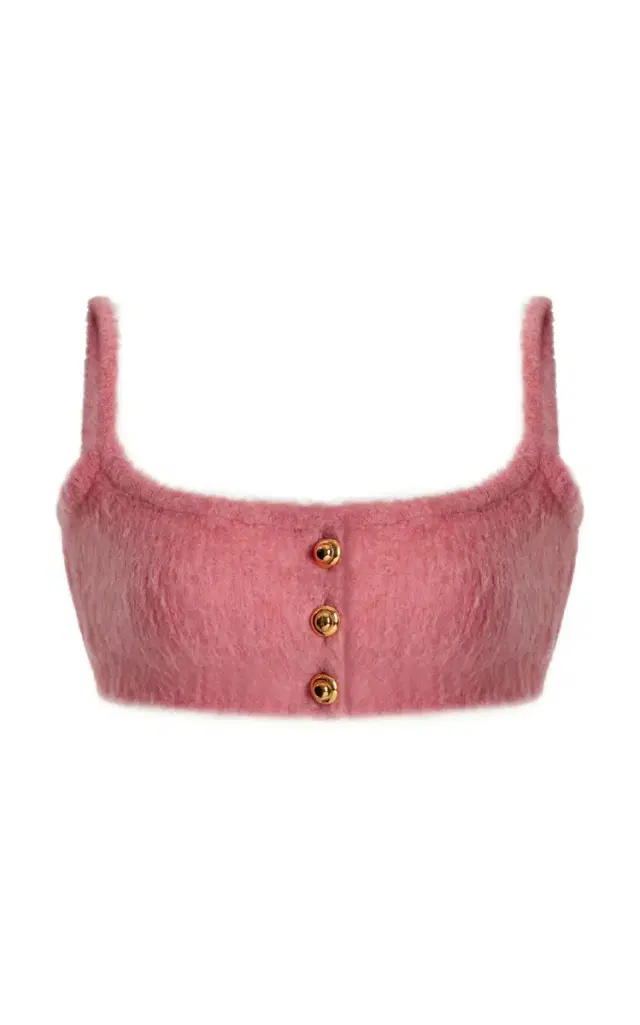 Wool Boucle Cropped Top